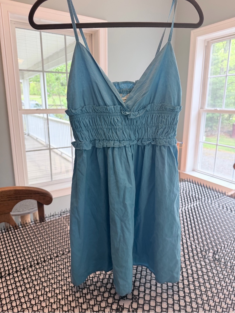 SIM & SAM Blue Spaghetti Strap Dress